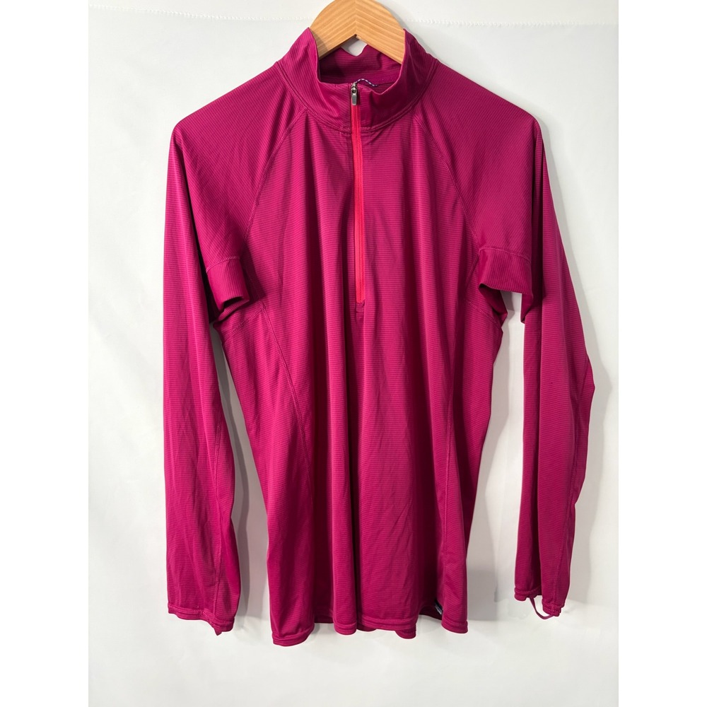 Patagonia Capilene Lightweight Baselayer 1/4 Zip Pullover Magenta Pink XL Womens